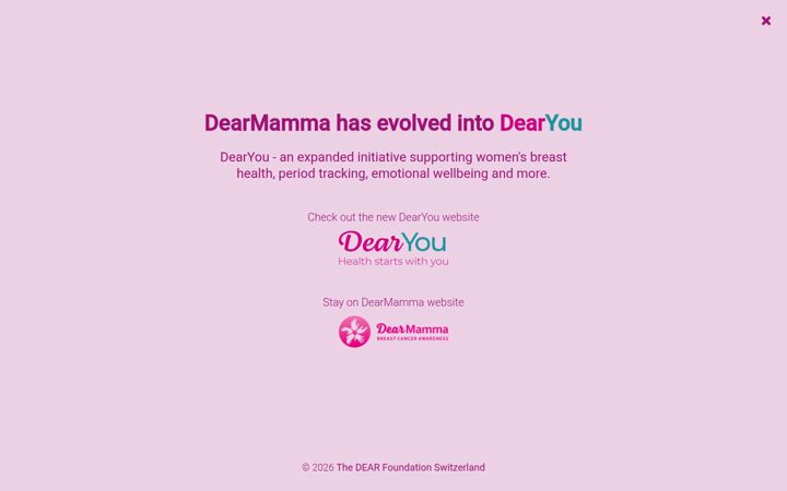 Screenshot of dearmamma.org