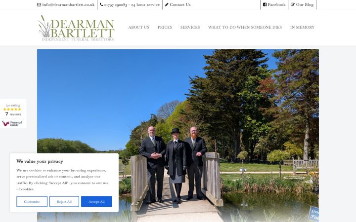 Screenshot of dearmanbartlett.co.uk