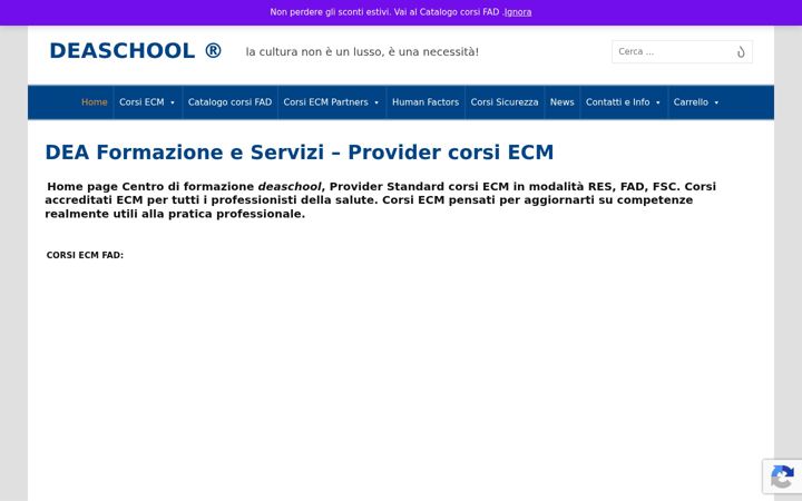 Screenshot of deaschool.it