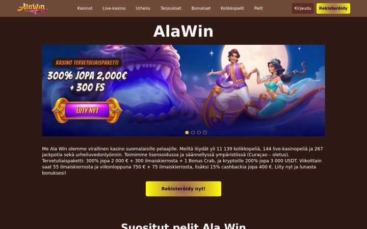 Skærmbillede af deastilat.fi
