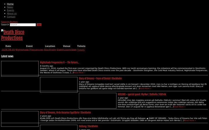 Screenshot di death-disco.se