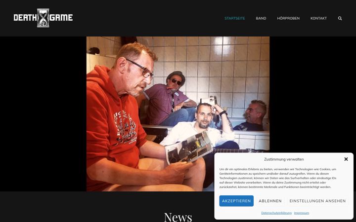 Screenshot of deathgame.de