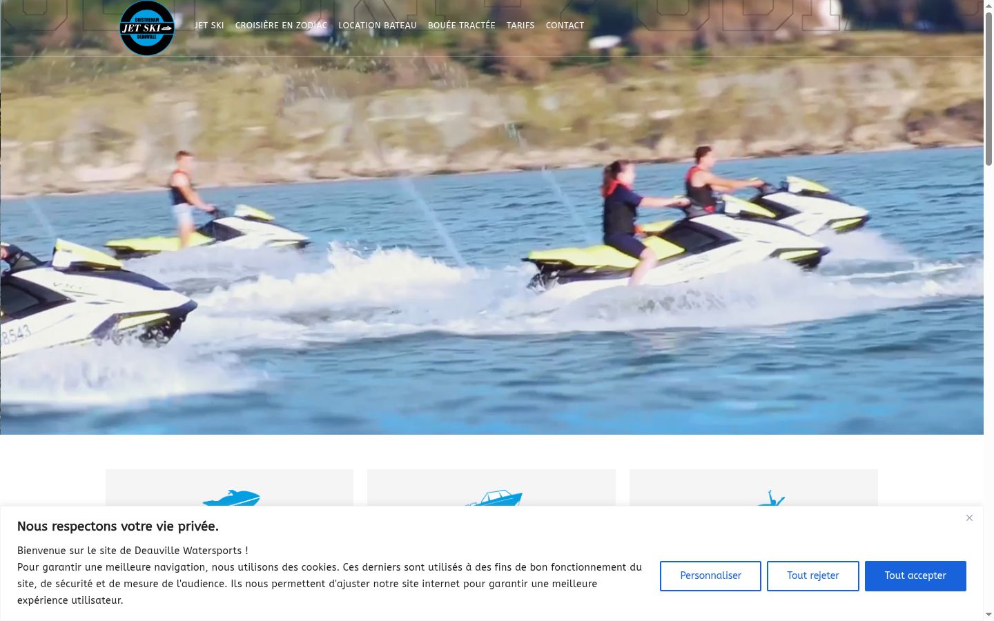 Screenshot des Einwilligungsbanners vor jeglicher Interaktion