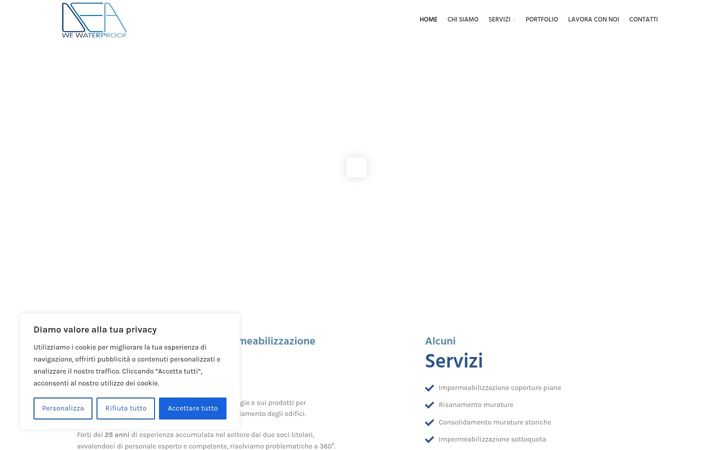 Screenshot of deawaterproof.it