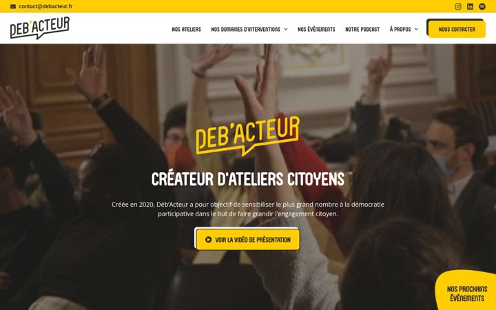 Screenshot von debacteur.fr
