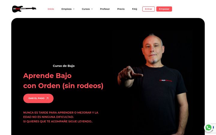 Screenshot of debajoelectrico.com