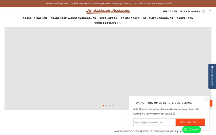 Screenshot van debakkendebrabander.nl