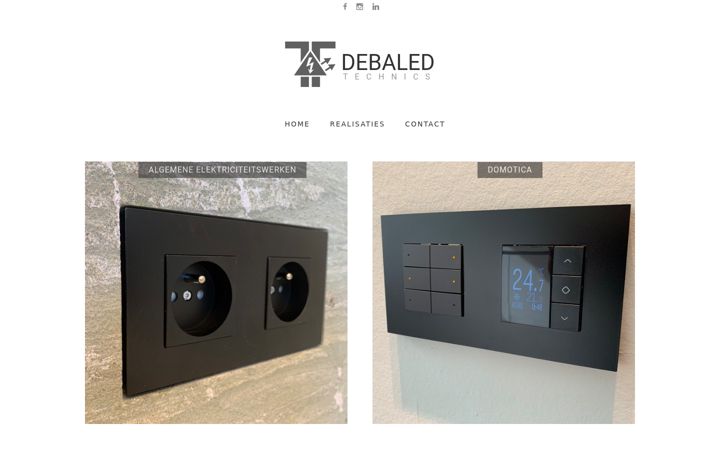 Screenshot of debaled-technics.be
