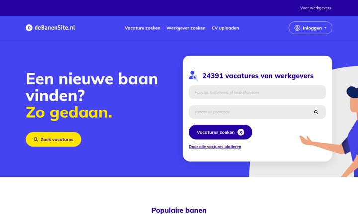 Captura de ecrã de debanensite.nl