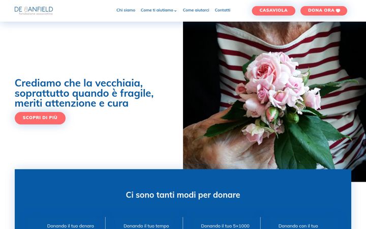 Screenshot di debanfield.it