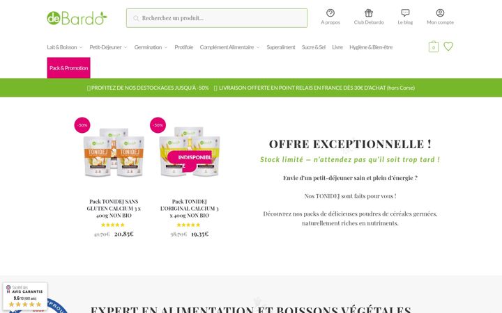 Screenshot von debardo.fr