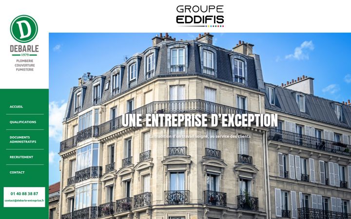 Screenshot von debarle-entreprise.fr