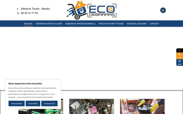 Skærmbillede af debarras-eco.fr