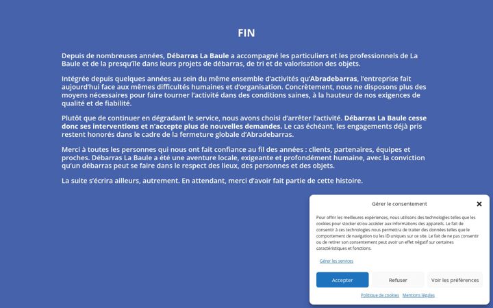 Skærmbillede af debarras-labaule.fr
