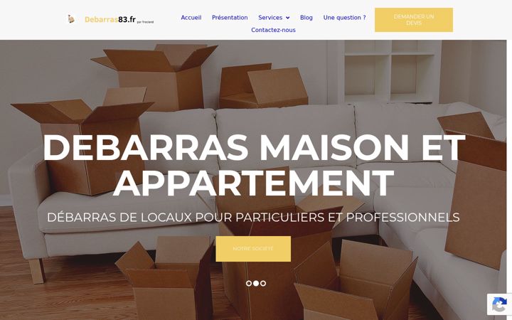 Ekrano kopija debarras83.fr