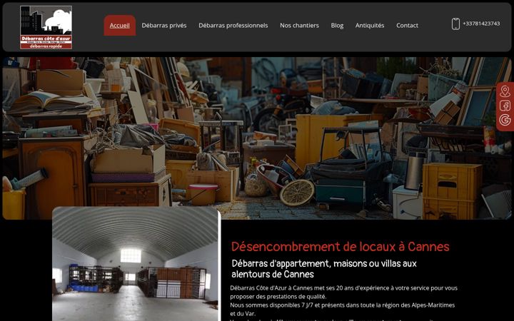 Screenshot of debarrascotedazur.com