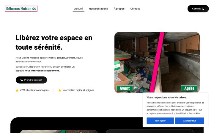 Ekrano kopija debarrasmaison44.fr