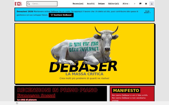 Screenshot of debaser.it