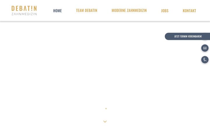 Screenshot of debatin-zahnmedizin.de