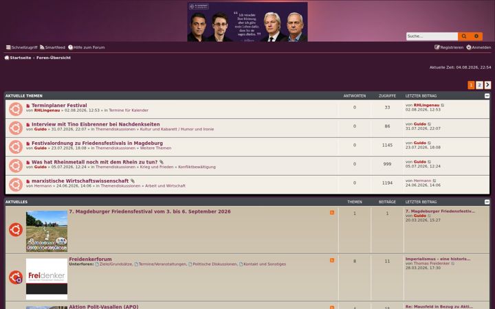 Screenshot of debattenraum.eu