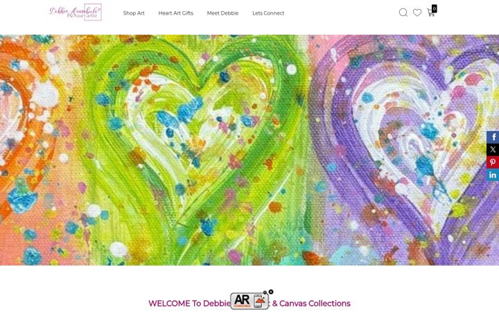 Screenshot of debbiearambula.com