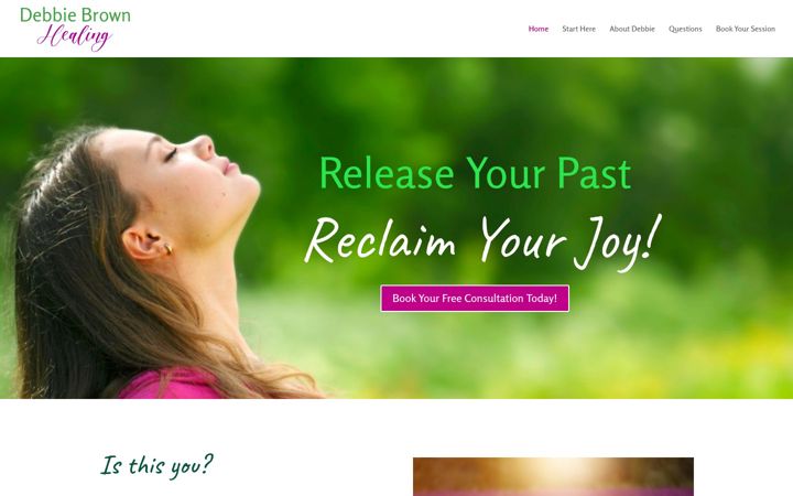 Screenshot of debbiebrownhealing.com