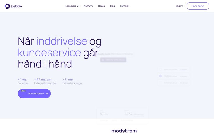 Screenshot of debbiecollect.com