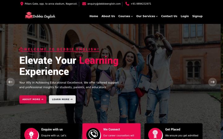 Screenshot of debbieenglish.com