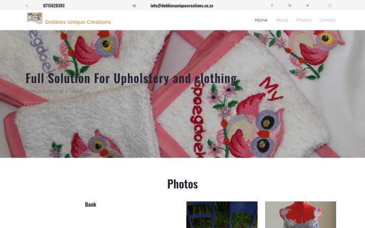 Képernyőkép: debbiesuniquecreations.co.za