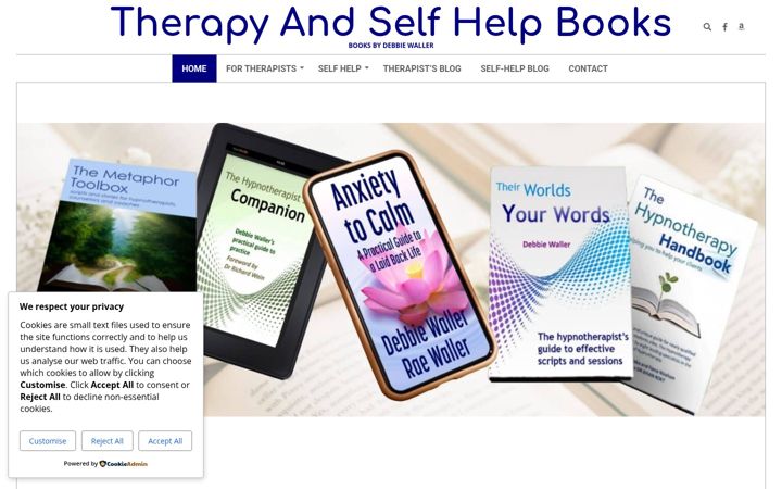 Screenshot of debbiewallerauthor.co.uk