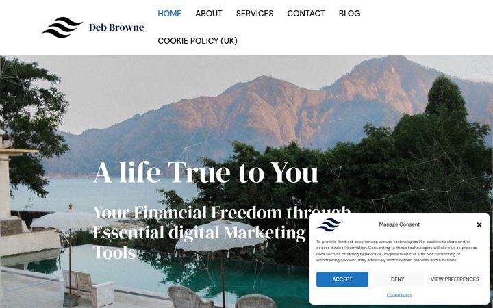 Screenshot of debbrowne.com