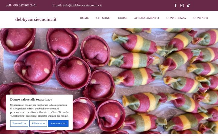Screenshot of debbycorsiecucina.it