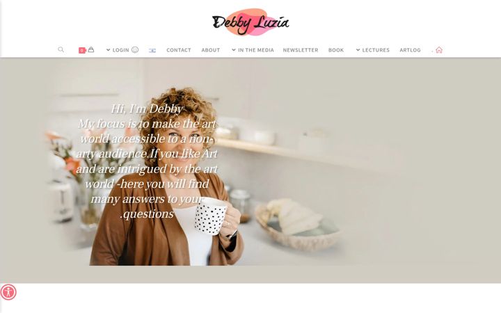 Screenshot of debbyluzia.com