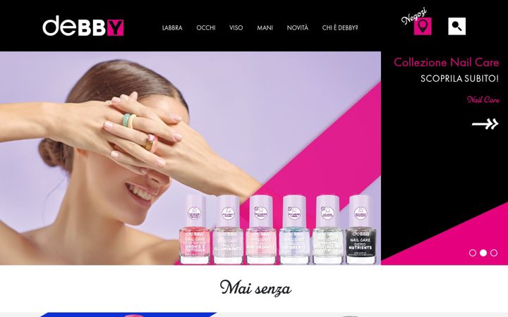 Snimka zaslona za debbymakeup.it