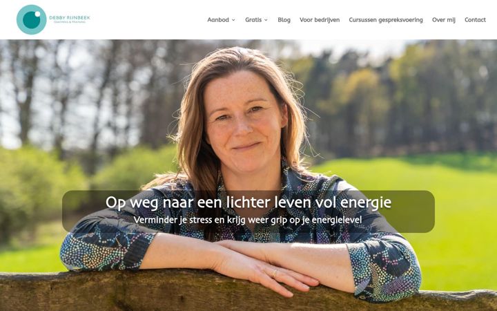 Screenshot ta' debbyrijnbeek.nl