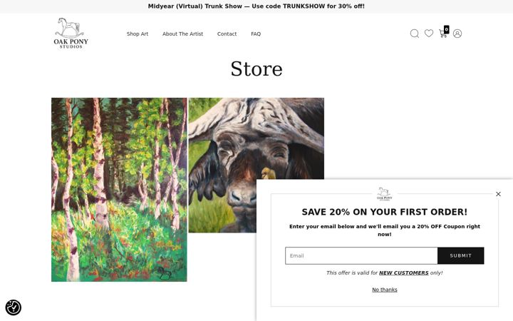 Screenshot of debconiffoakpony.com