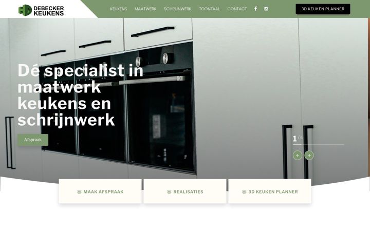 Screenshot of debeckerkeukens.be
