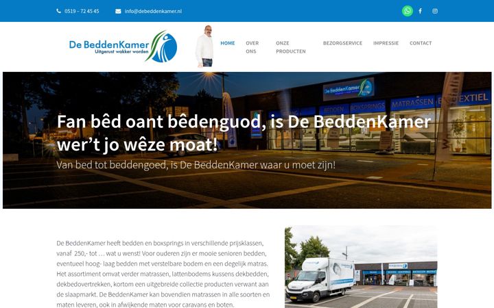 Screenshot ta' debeddenkamer.nl