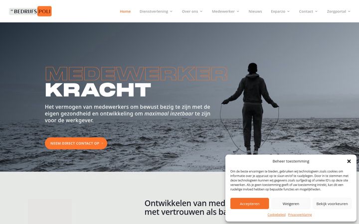 Screenshot ta' debedrijfspoli.nl