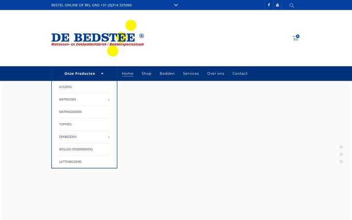 Screenshot ta' debedstee.nl