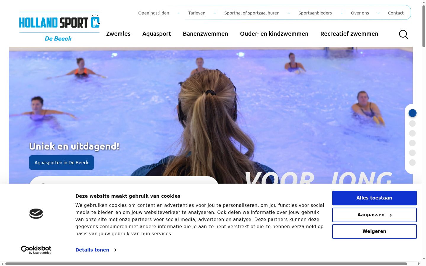 Capture d'écran de la bannière de consentement affichée avant toute interaction