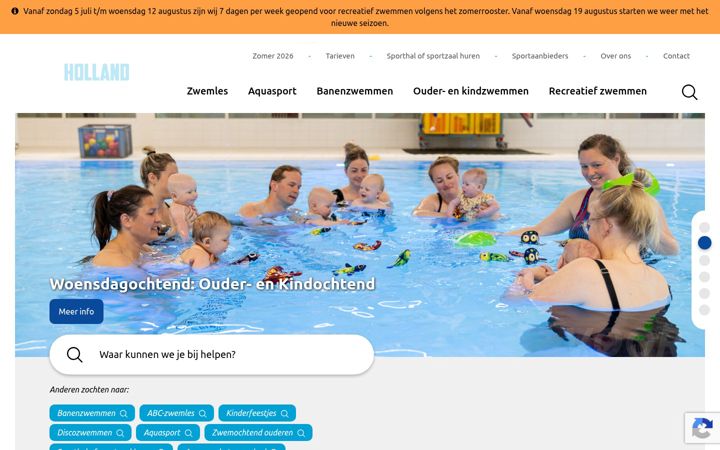 Screenshot ta' debeeck.nl