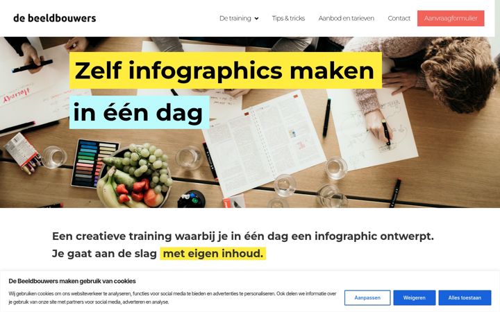 Screenshot ta' debeeldbouwers.nl