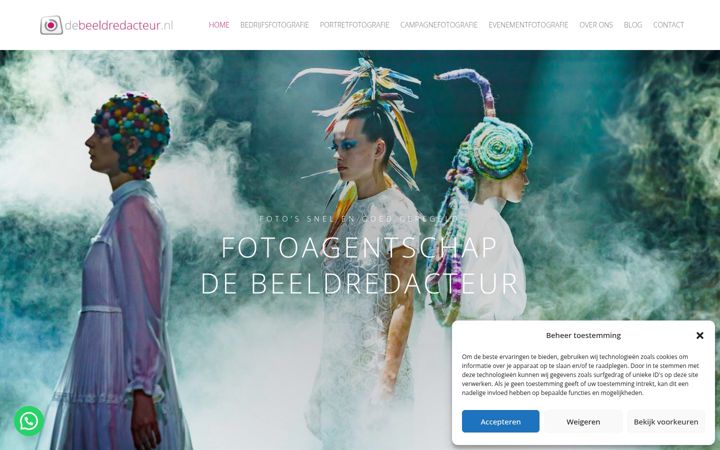 Screenshot ta' debeeldredacteur.nl