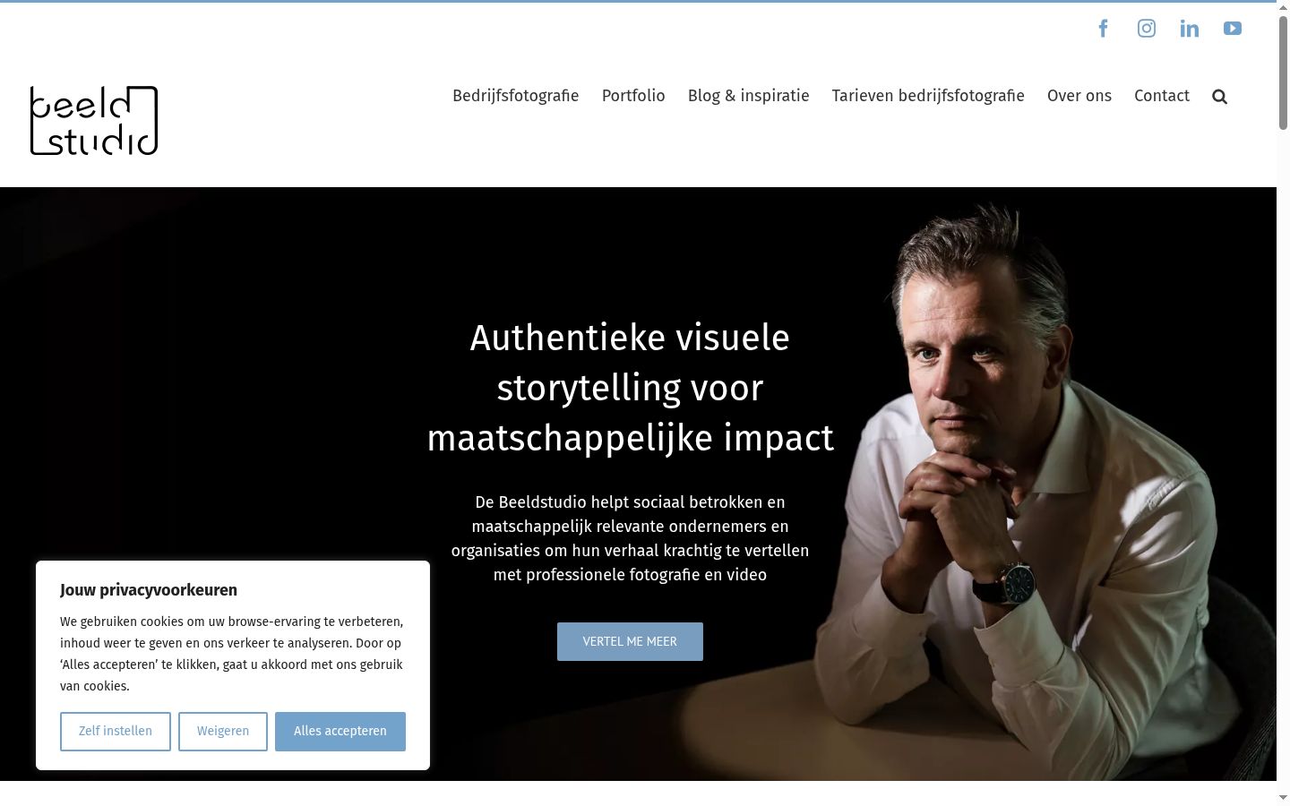 Screenshot tal-banner tal-kunsens muri qabel kwalunkwe interazzjoni