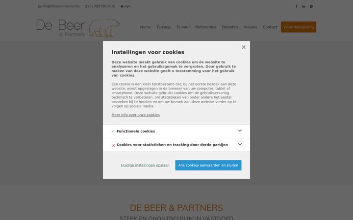 Screenshot of debeerenpartners.be