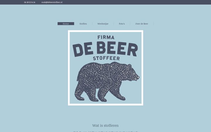 Screenshot ta' debeerstoffeer.nl