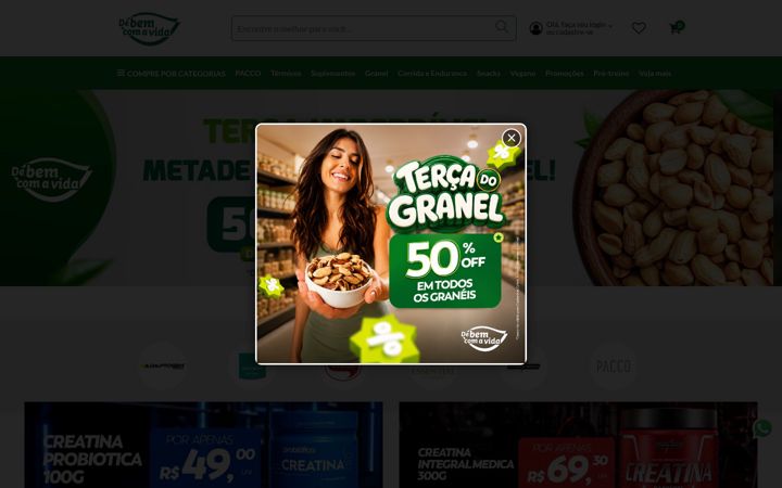 Screenshot stránky debemnutri.com.br