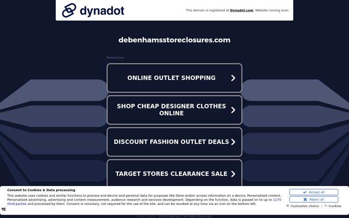 Screenshot of debenhamscarinsurance.co.uk
