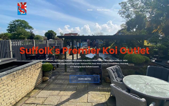 Kuvakaappaus sivustosta debenkoi.co.uk
